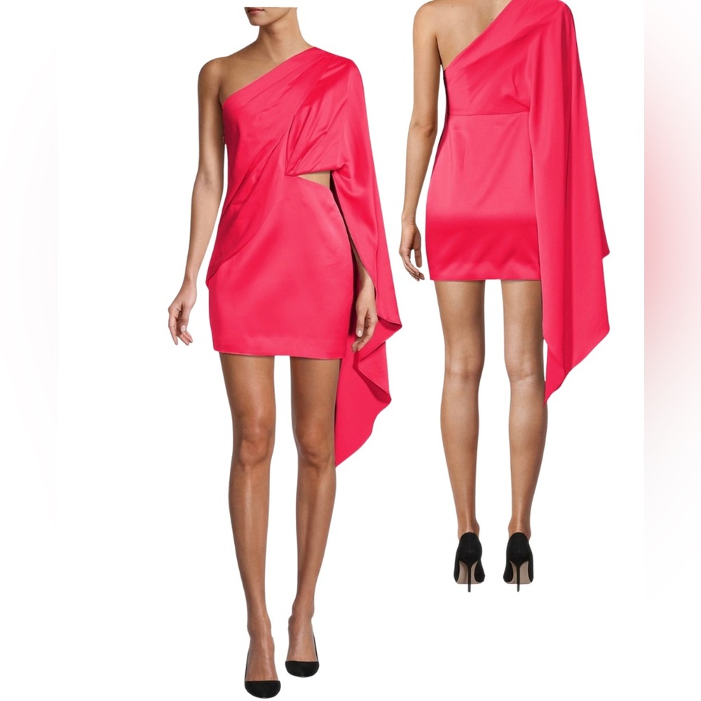 Significant Other  - Anne One-Shoulder Mini Dress - Fuchsia